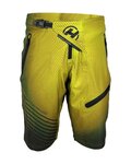 HAVEN Cyklistické kalhoty krátké bez laclu - ENERGIZER FACTORY - žlutá