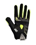 HAVEN Cyklistické rukavice dlouhoprsté - DEMO NEO LONG - černá/zelená