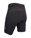 HAVEN Cyklistické kalhoty krátké bez laclu - FACTORY AIR WMS - černá/růžová