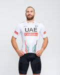 BONAVELO Cyklistický dres s krátkým rukávem - UAE 2024 - bílá/červená