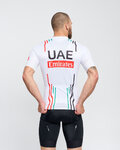 BONAVELO Cyklistický dres s krátkým rukávem - UAE 2024 - bílá/červená