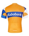 BONAVELO Cyklistický dres s krátkým rukávem - RABOBANK - oranžová/modrá
