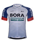 BONAVELO Cyklistický dres s krátkým rukávem - BORA 2026 - bílá/vícebarevná