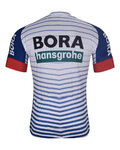 BONAVELO Cyklistický dres s krátkým rukávem - BORA 2026 - bílá/vícebarevná