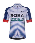BONAVELO Cyklistický dres s krátkým rukávem - BORA KID 2026 - bílá/vícebarevná
