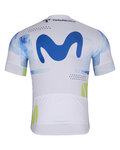BONAVELO Cyklistický dres s krátkým rukávem - MOVISTAR 2026 - bílá/modrá