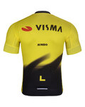BONAVELO Cyklistický dres s krátkým rukávem - VISMA 2026 - žlutá/černá
