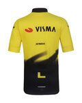 BONAVELO Cyklistický dres s krátkým rukávem - VISMA 2026 KIDS - žlutá/černá