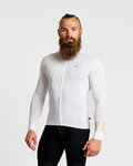 HOLOKOLO Cyklistický dres s dlouhým rukávem letní - VICTORIOUS GOLD ELITE - bílá