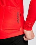 HOLOKOLO Cyklistický dres s dlouhým rukávem zimní - STARLIGHT WINTER - červená