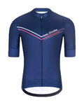 HOLOKOLO Cyklistický dres s krátkým rukávem - LEVEL UP - modrá