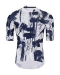 HOLOKOLO Cyklistický dres s krátkým rukávem - STROKES - bílá/černá
