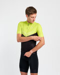 HOLOKOLO Cyklistický dres s krátkým rukávem - ARROW II - světle zelená/černá
