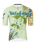 HOLOKOLO Cyklistický dres s krátkým rukávem - DRAGON - světle zelená