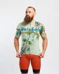 HOLOKOLO Cyklistický dres s krátkým rukávem - DRAGON - světle zelená
