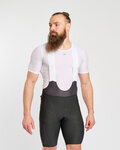 HOLOKOLO Cyklistické kalhoty krátké s laclem - NOVEL PRO - antracitová