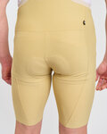 HOLOKOLO Cyklistické kalhoty krátké s laclem - NOVEL PRO - béžová