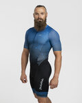 HOLOKOLO Cyklistická kombinéza - TEMPO - modrá/černá