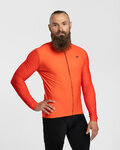 HOLOKOLO Cyklistický dres s dlouhým rukávem zimní - PERFORMANCE WINTER - oranžová