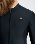HOLOKOLO Cyklistický dres s dlouhým rukávem zimní - VICTORIOUS WINTER - černá