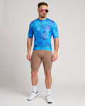 HOLOKOLO Cyklistický dres s krátkým rukávem - RUSTLE - modrá