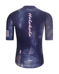 HOLOKOLO Cyklistický dres s krátkým rukávem - TEAM SPIRIT - antracitová/fialová