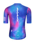 HOLOKOLO Cyklistický dres s krátkým rukávem - TEAM SPIRIT - modrá/vícebarevná