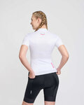 RIVANELLE Cyklistický dres s krátkým rukávem - LEVEL UP - bílá