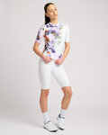 RIVANELLE Cyklistický dres s krátkým rukávem - FLOWERY LADY - bílá/vícebarevná