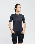 RIVANELLE Cyklistický dres s krátkým rukávem - VICTORIOUS GOLD LADY - černá
