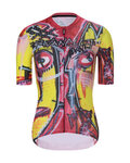 RIVANELLE Cyklistický dres s krátkým rukávem - FURIOSO - červená/žlutá