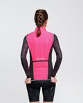 RIVANELLE Cyklistická vesta - WIND/RAIN LADY - růžová