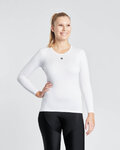 RIVANELLE Cyklistické triko s dlouhým rukávem - WINTER BASE LAYER - bílá