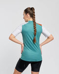 RIVANELLE Cyklistický dres s krátkým rukávem - ADVENTURE - šedá/zelená