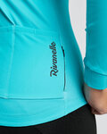 RIVANELLE Cyklistický dres s dlouhým rukávem zimní - STARLIGHT WINTER  - tyrkysová