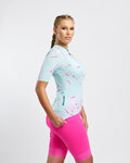 RIVANELLE Cyklistický dres s krátkým rukávem - PASSION - modrá/růžová