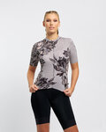 RIVANELLE Cyklistický dres s krátkým rukávem - BAROC - šedá
