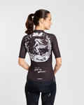 RIVANELLE Cyklistický dres s krátkým rukávem - MOONLIGHT - černá/bílá