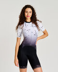 RIVANELLE Cyklistická kombinéza - TEMPO - bílá/černá