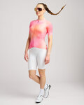 RIVANELLE Cyklistický dres s krátkým rukávem - COSMA - oranžová/růžová