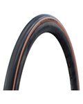 SCHWALBE plášť - ONE 700x28C RACEGUARD 67EPI - černá/hnědá