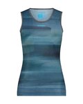 SHIMANO Cyklistické triko bez rukávů - VERTEX SL - modrá