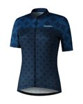 SHIMANO Cyklistický dres s krátkým rukávem - MIZUKI - modrá