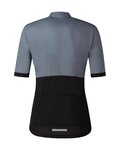 SHIMANO Cyklistický dres s krátkým rukávem - ELEMENT - šedá/černá