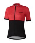 SHIMANO Cyklistický dres s krátkým rukávem - ELEMENT - červená/černá