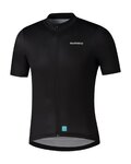 SHIMANO Cyklistický dres s krátkým rukávem - ELEMENT - černá
