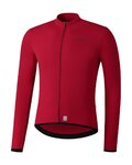 SHIMANO Cyklistický dres s dlouhým rukávem letní - VERTEX THERMAL LONG - červená