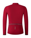 SHIMANO Cyklistický dres s dlouhým rukávem letní - VERTEX THERMAL LONG - červená