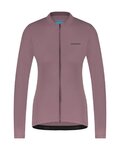 SHIMANO Cyklistický dres s dlouhým rukávem zimní - KAEDE THERMAL LONG - fialová
