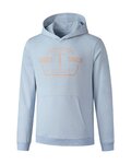 SHIMANO mikina - HOODIE - světle modrá